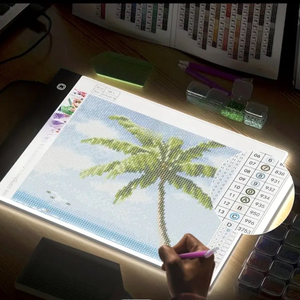 Light board with stand